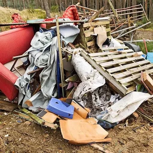 Site clean-up and yard debris removal in Calgary